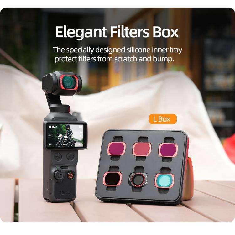 For DJI OSMO Pocket 3 Sunnylife Camera Lens Magnetic Metal Filter, Filter:ND64