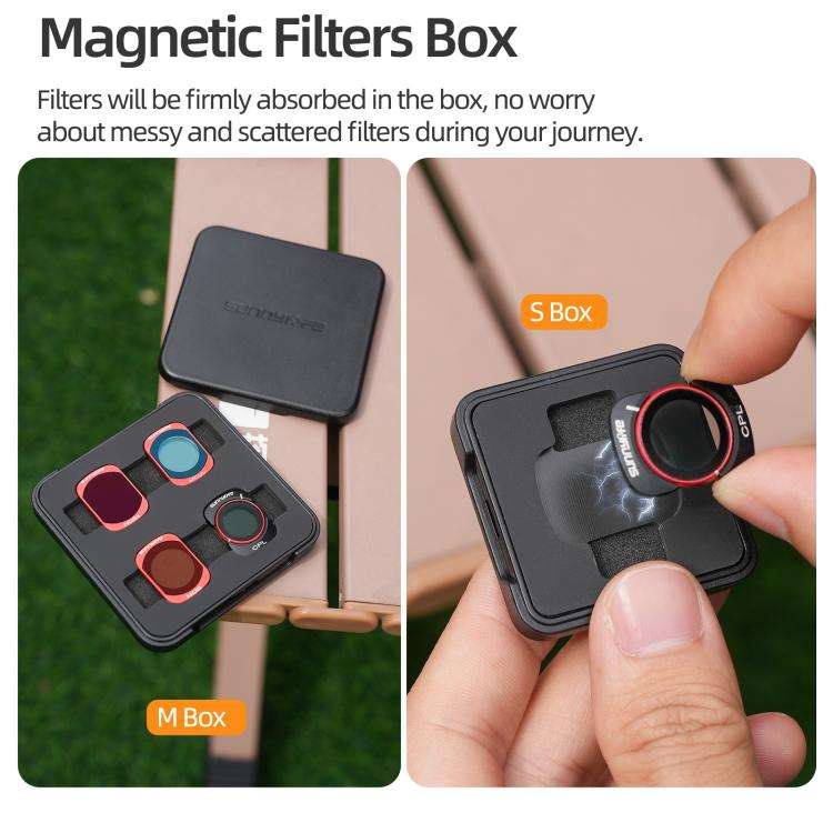 For DJI OSMO Pocket 3 Sunnylife Camera Lens Magnetic Metal Filter, Filter:ND64