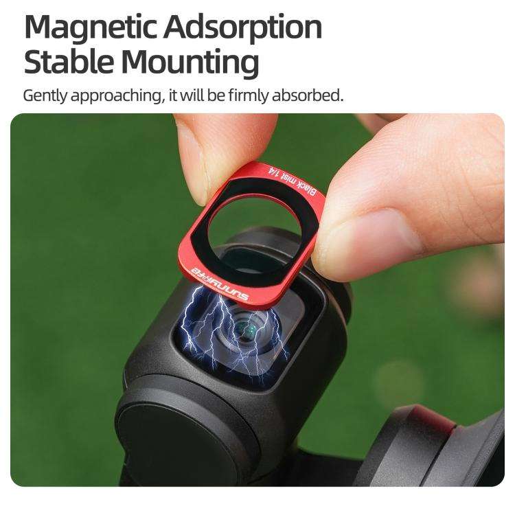 For DJI OSMO Pocket 3 Sunnylife Camera Lens Magnetic Metal Filter, Filter:MCUV