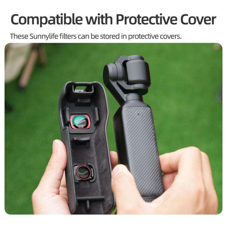 For DJI OSMO Pocket 3 Sunnylife Camera Lens Magnetic Metal Filter, Filter:ND8