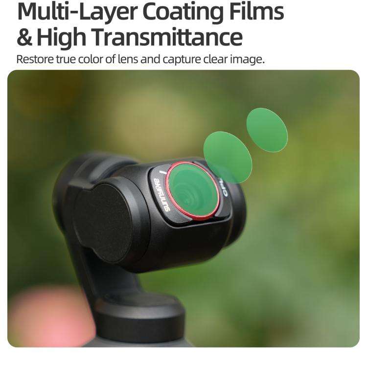 For DJI OSMO Pocket 3 Sunnylife Camera Lens Magnetic Metal Filter, Filter:ND8