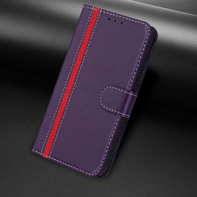 For Ulefone Note 20 Pro Color Block Card Slots Vegan Leather Phone Case(Purple)