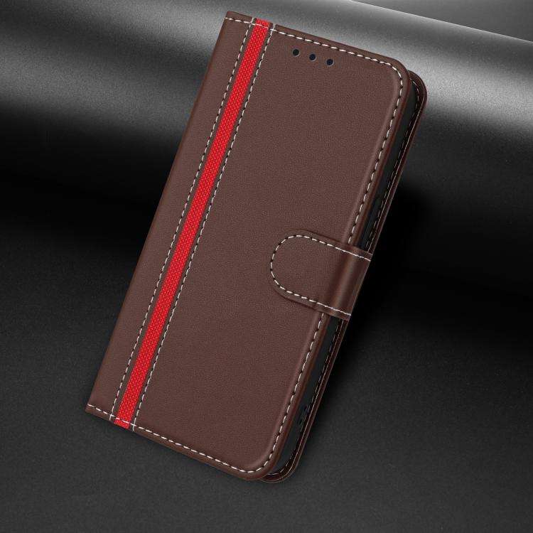 For Ulefone Note 20 Pro Color Block Card Slots Vegan Leather Phone Case(Brown)