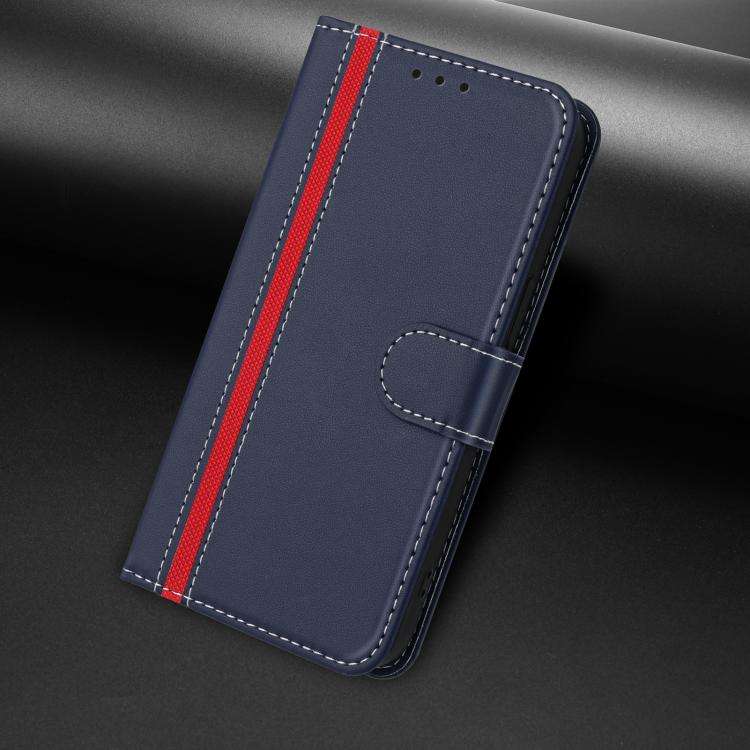For Ulefone Note 20 Pro Color Block Card Slots Vegan Leather Phone Case(Blue)