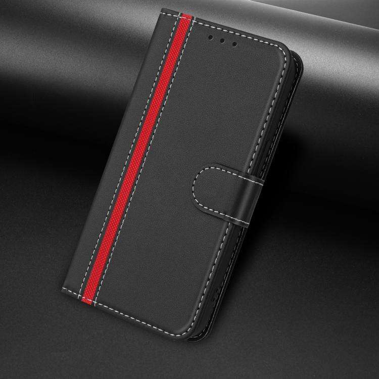For Ulefone Note 20 Pro Color Block Card Slots Vegan Leather Phone Case(Black)