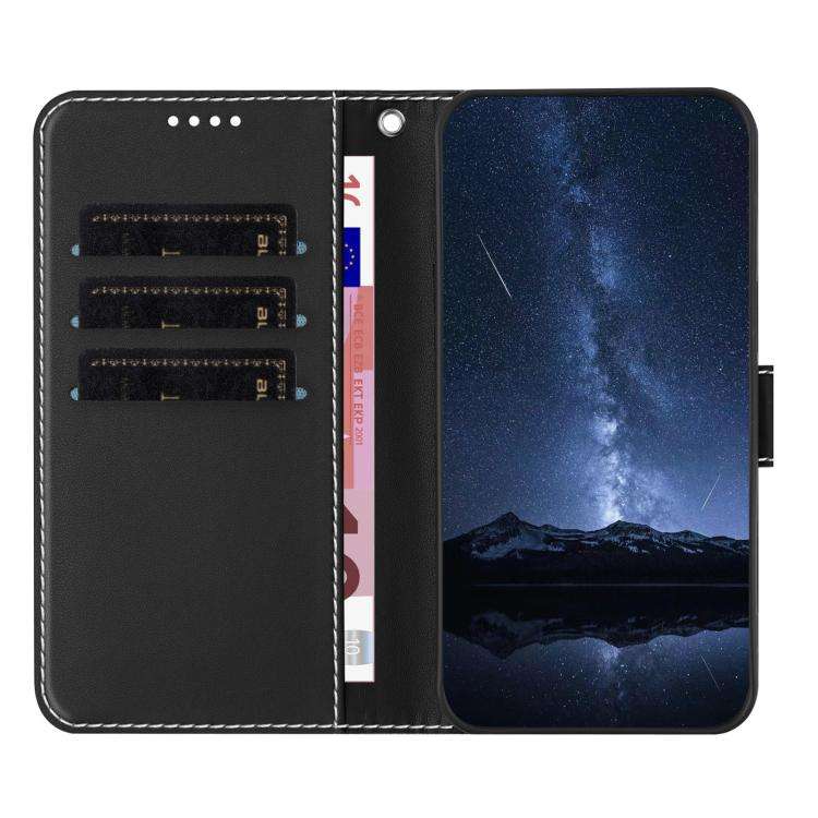 For Ulefone Note 20 Pro Color Block Card Slots Vegan Leather Phone Case(Black)