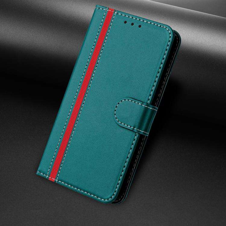 For Doogee Note 58 / 58 Pro Color Block Card Slots Vegan Leather Phone Case(Green)