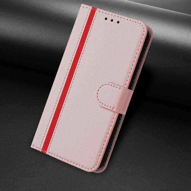 For Doogee Note 59 / 59 Pro Color Block Card Slots Vegan Leather Phone Case(Rose Gold)