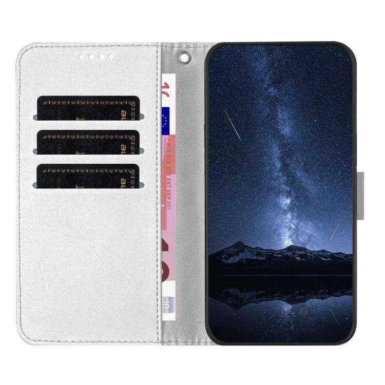 For Doogee Note 59 / 59 Pro Color Block Card Slots Vegan Leather Phone Case(Silver)