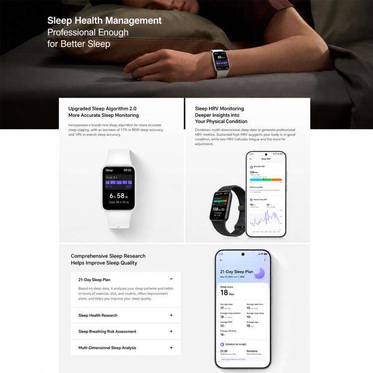 Original Xiaomi Smart Band 10 Pro, 1.74 inch AMOLED Screen 5ATM Waterproof Smart Watch, Support B...