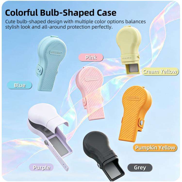 For DJI Osmo Pocket 4 / 3 Sunnylife Colorful Bulb-Shaped Gimbal Cover Camera Protector Screen Pro...