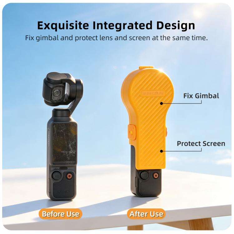 For DJI Osmo Pocket 4 / 3 Sunnylife Colorful Bulb-Shaped Gimbal Cover Camera Protector Screen Pro...