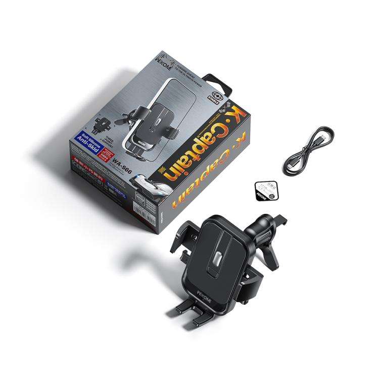 WK WA-S66 K-Captain Strix Air Vent Mechanical Car Holder(Black)