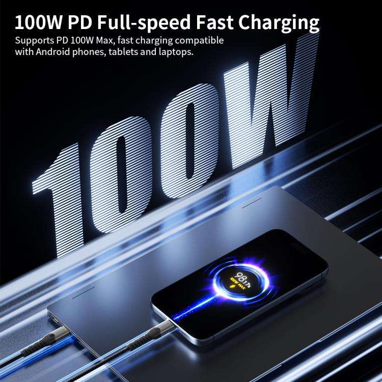 DOONJIEY USB3.2 PD 100W USB-C / Type-C to USB-C / Type-C Full-function Phone Holder CableLengt...