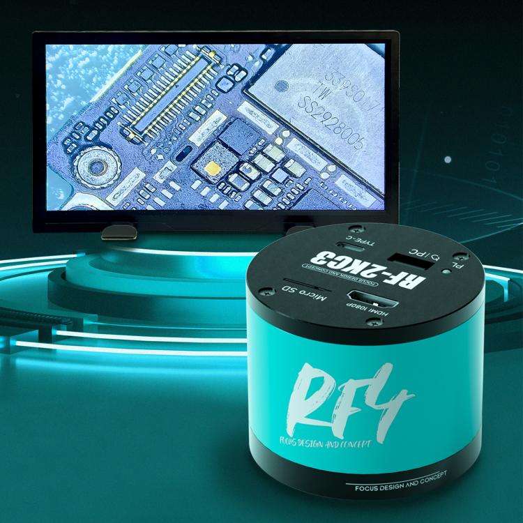 RF4 RF-2KC3 2K HD High-Resolution Adjustable Camera for Trinocular Stereo Microscope(Blue)