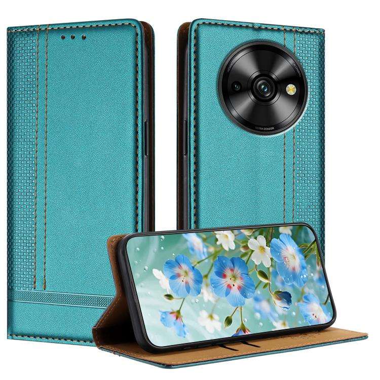 For Oukitel C59 Pro Stitching Design Scratch-Resistant Vegan Leather Phone Case(Green)