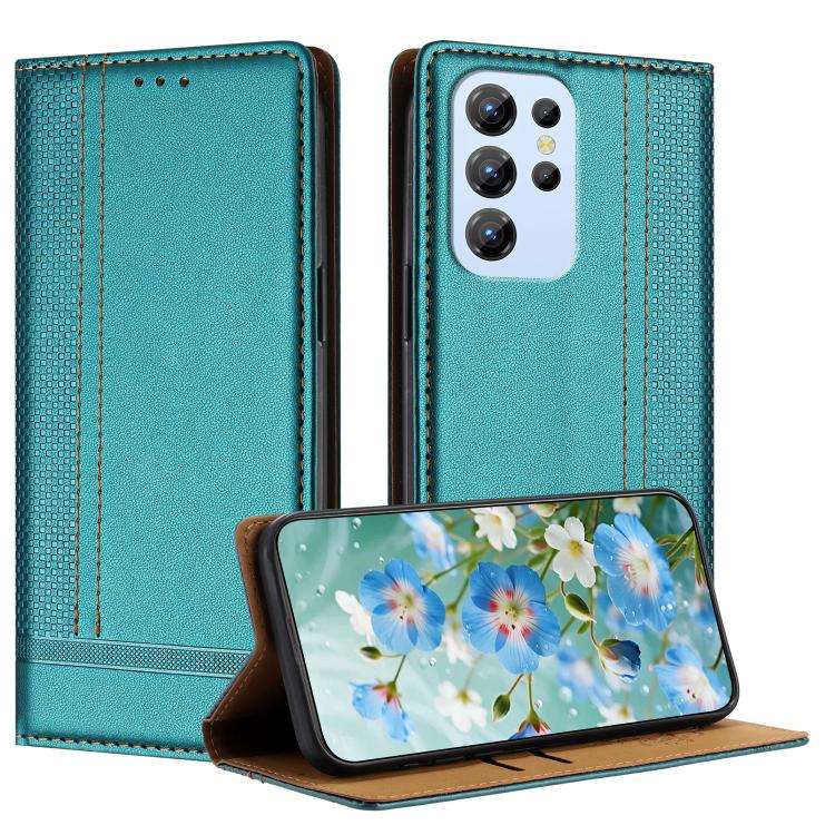 For Oukitel C1 Stitching Design Scratch-Resistant Vegan Leather Phone Case(Green)