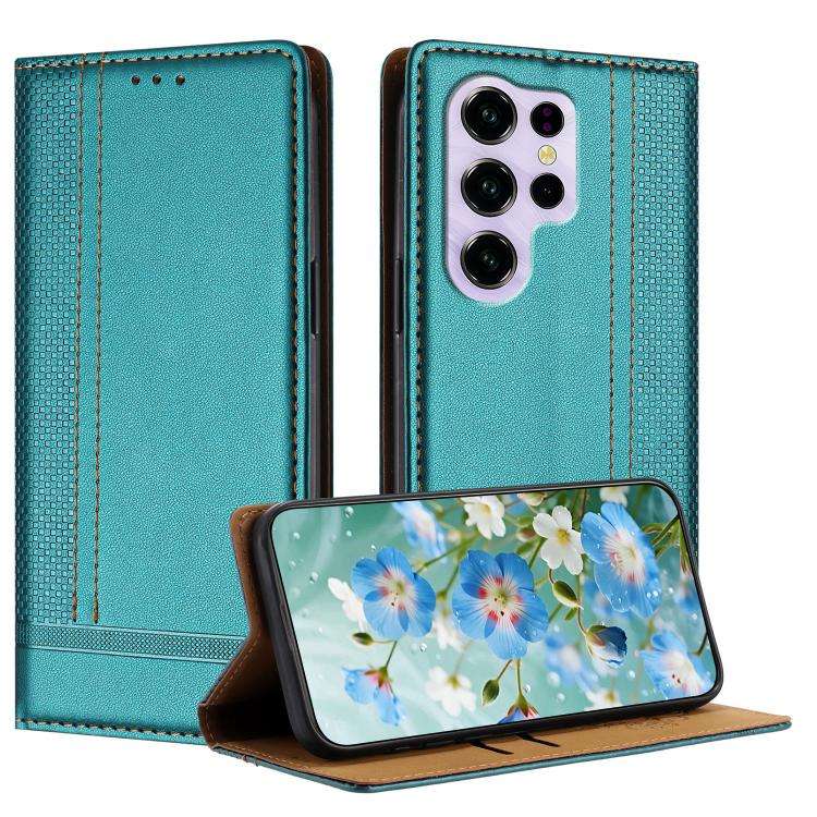 For Oukitel C2 Stitching Design Scratch-Resistant Vegan Leather Phone Case(Green)