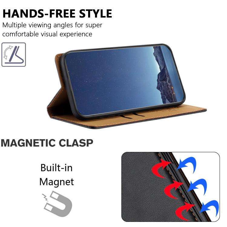 For Oukitel C2 Stitching Design Scratch-Resistant Vegan Leather Phone Case(Black)