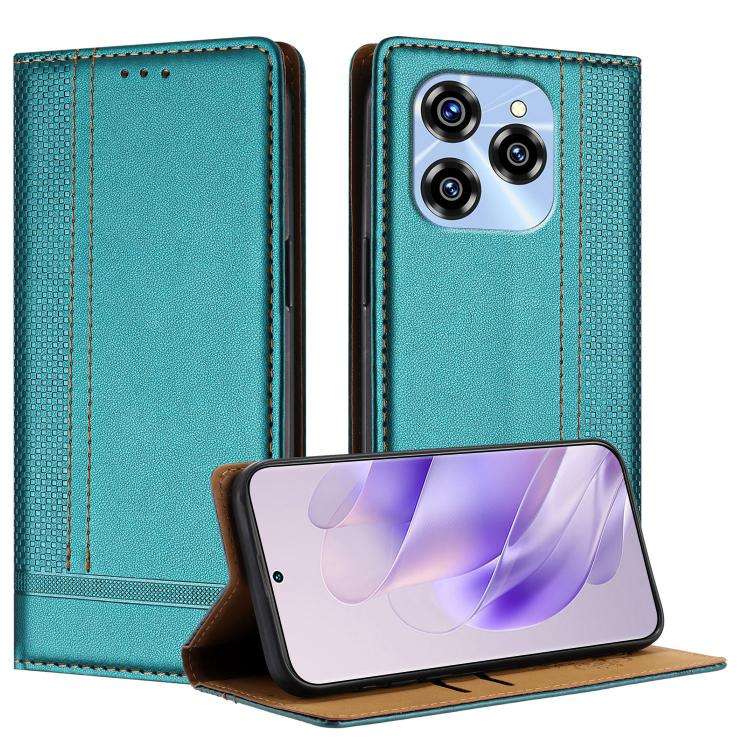 For Oukitel C50 Stitching Design Scratch-Resistant Vegan Leather Phone Case(Green)