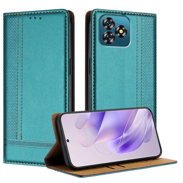 For Oukitel C53 Stitching Design Scratch-Resistant Vegan Leather Phone Case(Green)