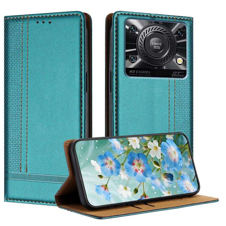 For Oukitel C60 Stitching Design Scratch-Resistant Vegan Leather Phone Case(Green)