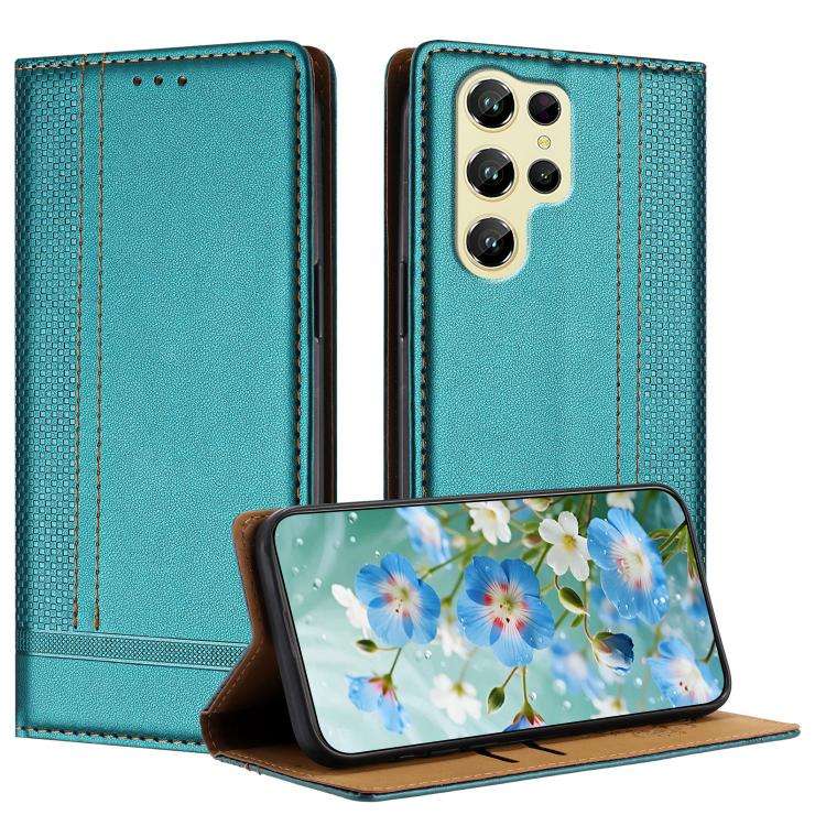 For Oukitel C61 Stitching Design Scratch-Resistant Vegan Leather Phone Case(Green)