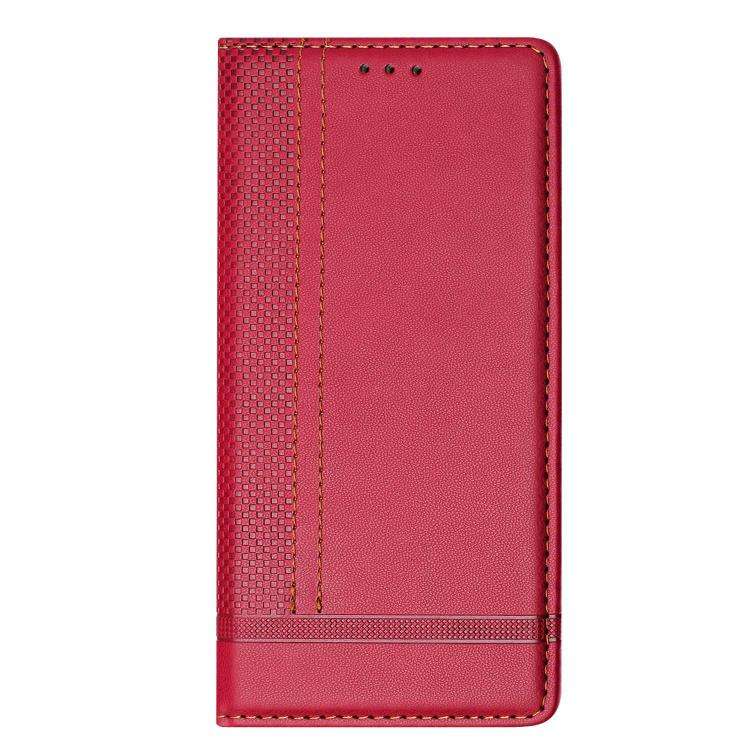 For Oukitel WP52 Stitching Design Scratch-Resistant Vegan Leather Phone Case(Red)