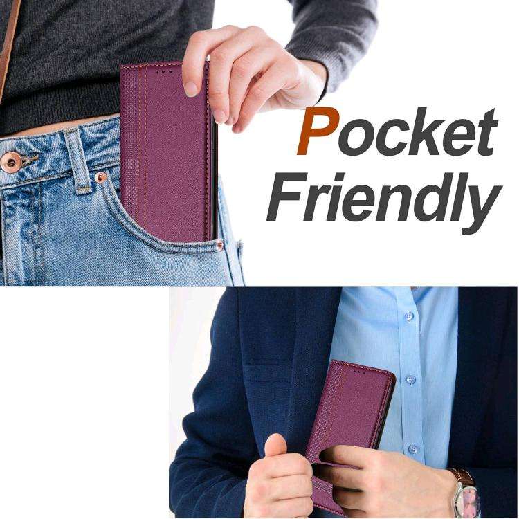 For Oukitel WP52 Stitching Design Scratch-Resistant Vegan Leather Phone Case(Purple)