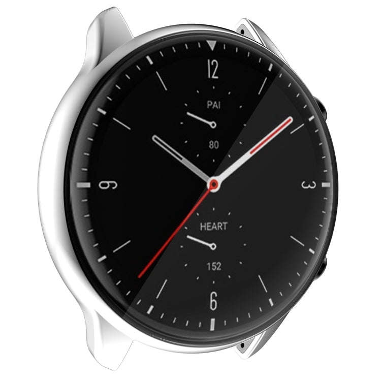 For Amazfit GTR 2 TPU Electroplating Protective Case Cover(Silver)