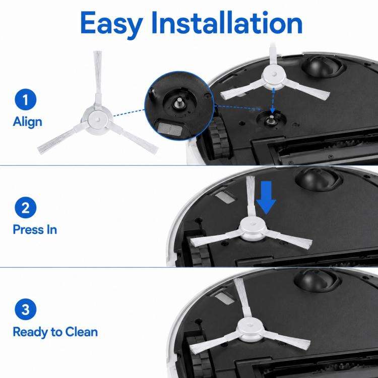 Robot Vacuum Cleaner Replacement Accessories for Xiaomi Mijia Robot Vacuum Mop Pro, Specification...