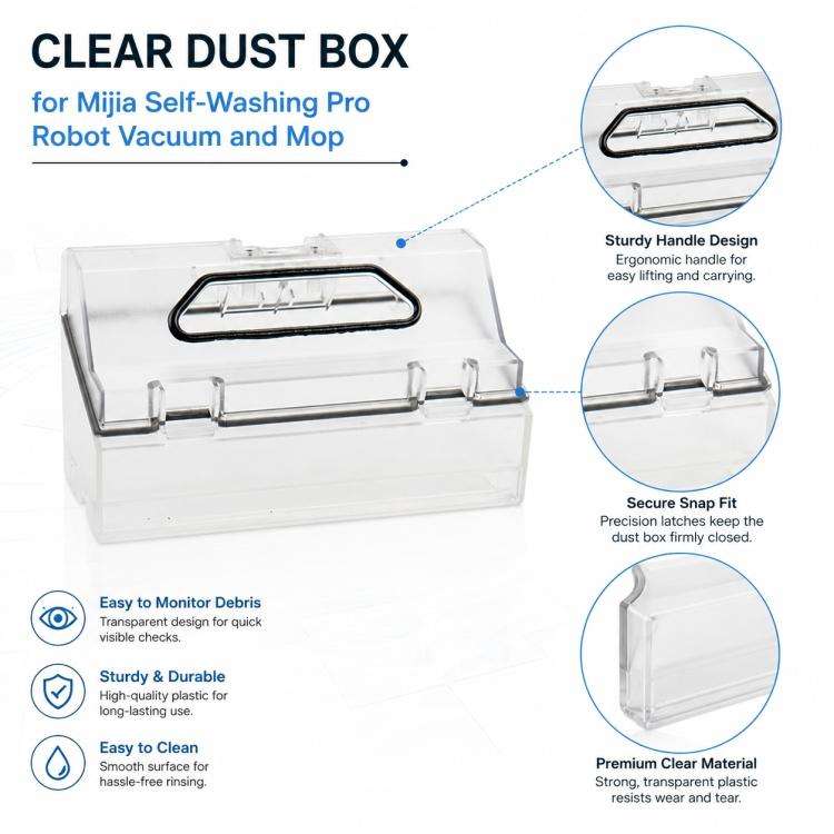 Robot Vacuum Cleaner Replacement Accessories for Xiaomi Mijia Robot Vacuum Mop Pro, Specification...