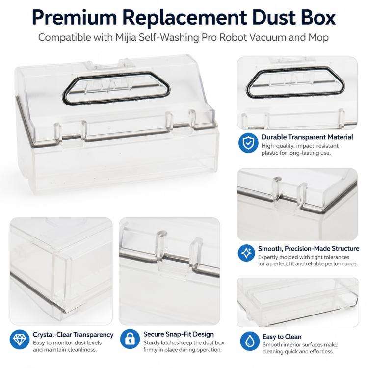 Robot Vacuum Cleaner Replacement Accessories for Xiaomi Mijia Robot Vacuum Mop Pro, Specification...