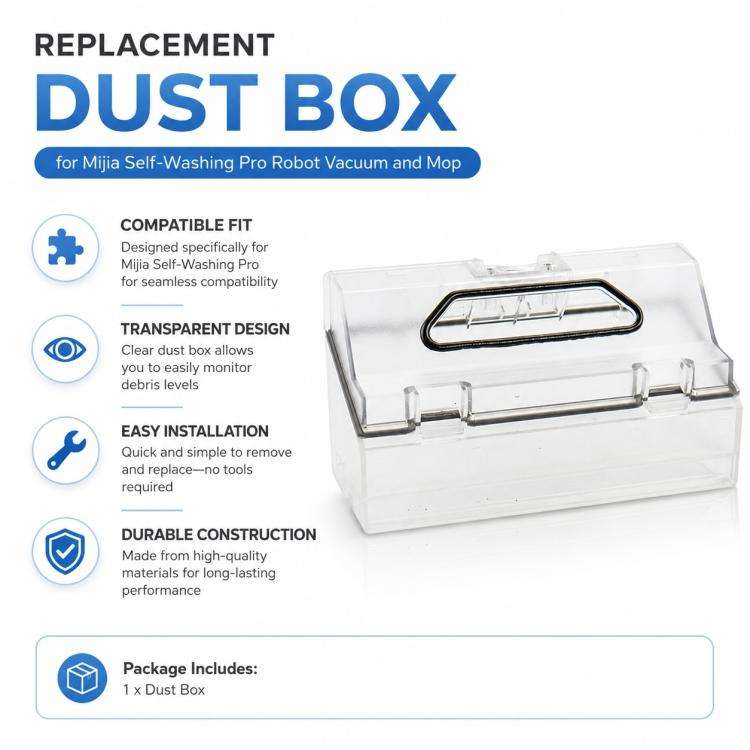 Robot Vacuum Cleaner Replacement Accessories for Xiaomi Mijia Robot Vacuum Mop Pro, Specification...