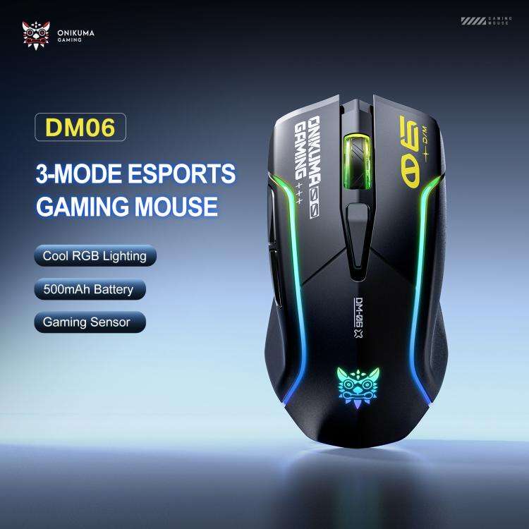ONIKUMA DM06 RGB Three-mode E-sports Gaming Mouse