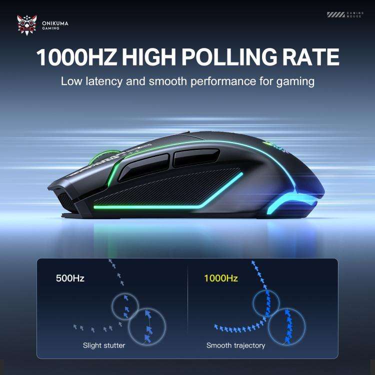 ONIKUMA DM06 RGB Three-mode E-sports Gaming Mouse