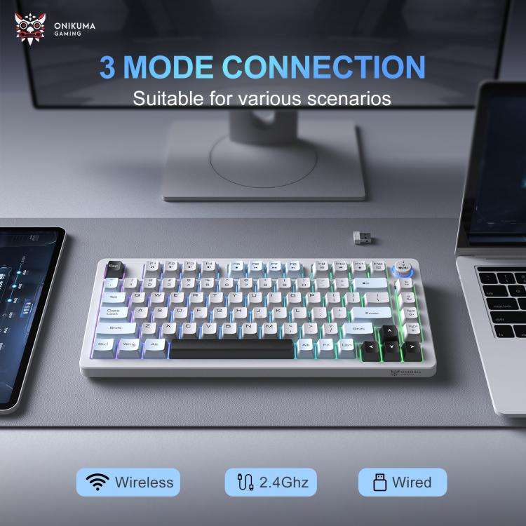 ONIKUMA MT501 Three-mode Silent Mechanical Keyboard