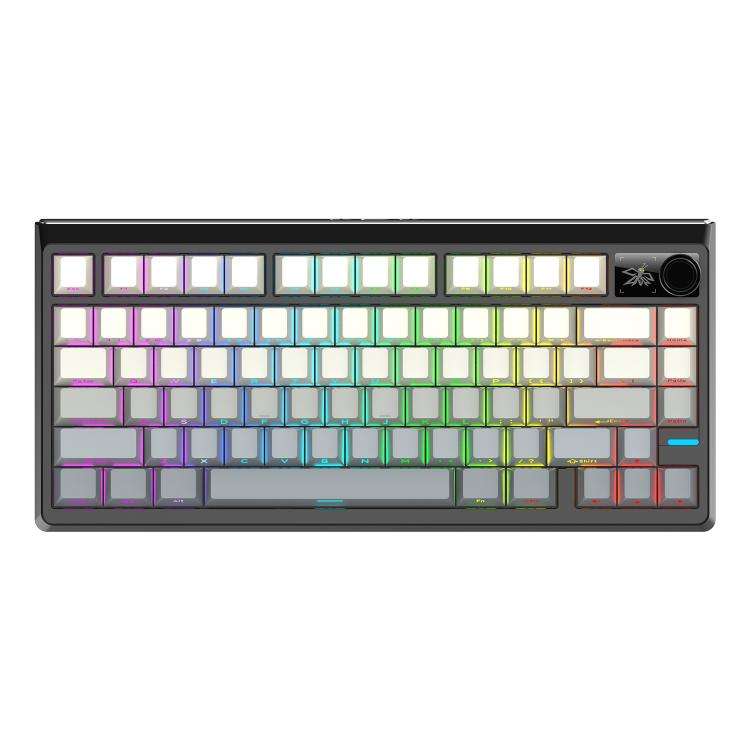 SHIPADOO JK750 Blue Switch RGB 79 Keys Three Modes Mechanical Keyboard(Midnight Sun)