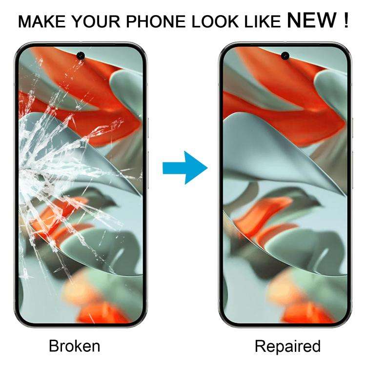 For Google Pixel 9 Pro XL 5pcs Front Screen Outer Glass Lens with OCA Optically Clear Adhesive