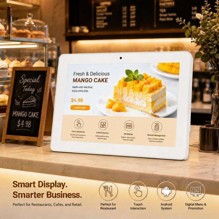 WF1038T 10.1 inch IPS HD Touch Screen Digital Signage, 2GB+16GB, Android 11 RK3568 Quad Core, Plu...