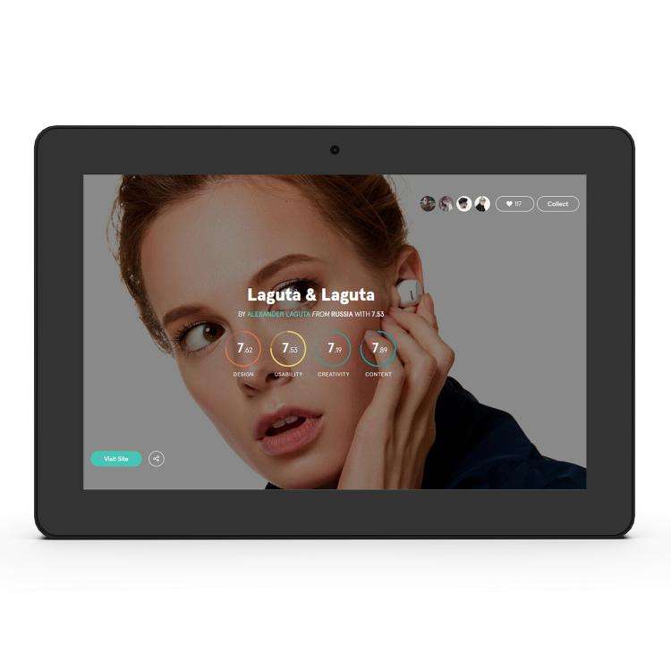 WF1036T 10.1 inch HD Touch Screen Digital Signage, 2GB+16GB, Android 11 RK3566 Quad Core, Plug:US...