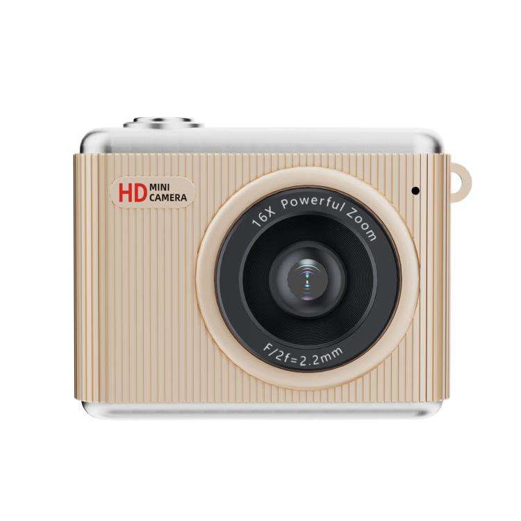 S6 Mini CCD 1.4-inch Screen Retro Filter Portable Digital Camera(Golden)