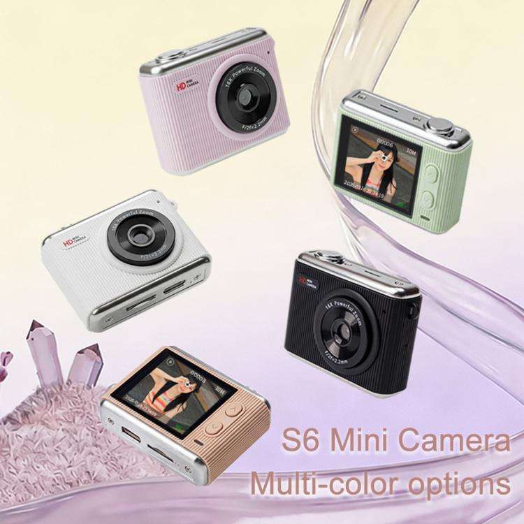 S6 Mini CCD 1.4-inch Screen Retro Filter Portable Digital Camera(Green)