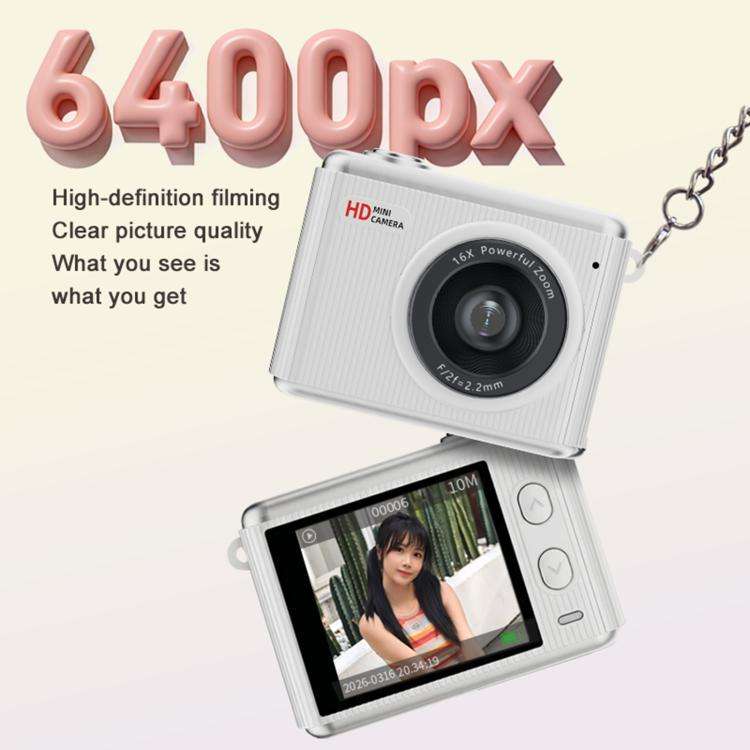 S6 Mini CCD 1.4-inch Screen Retro Filter Portable Digital Camera(Purple)