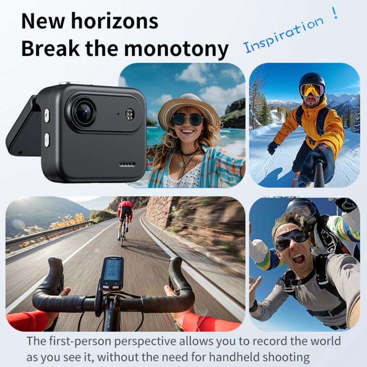 Y360 2.0 inch Screen 140 Degrees Wide Angle 4K Sport Action Camera(Black)
