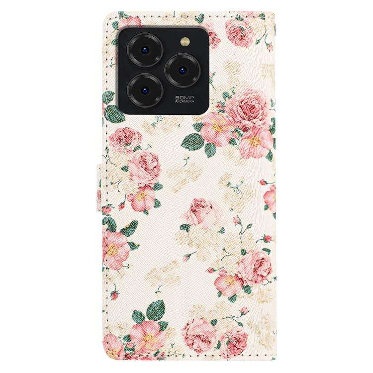 For Ulefone Note 20 Pro CH002 Colored Drawing Buckle Clasp Vegan Leather Phone Case(Roses)