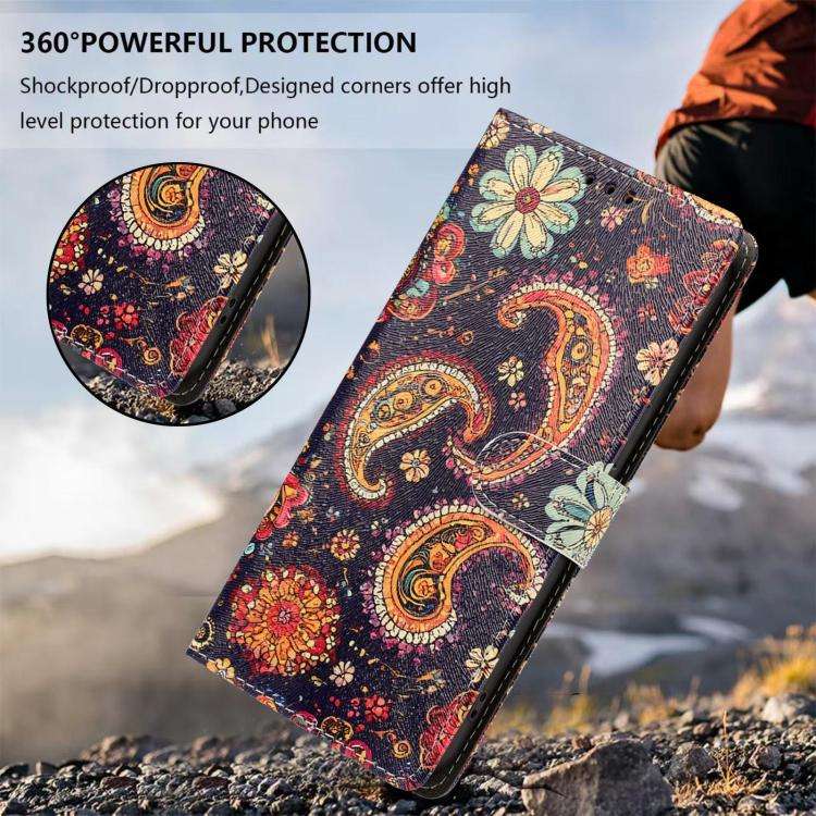 For Ulefone Note 20 Pro CH002 Colored Drawing Buckle Clasp Vegan Leather Phone Case(Paisley Pattern)