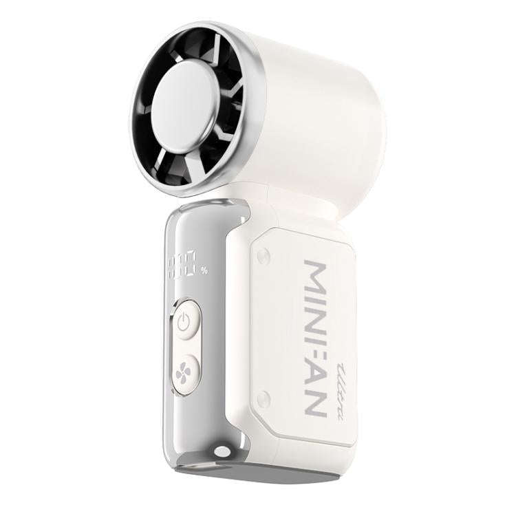 K813 Mini High Speed Cooling Fan with Digital Display(White)