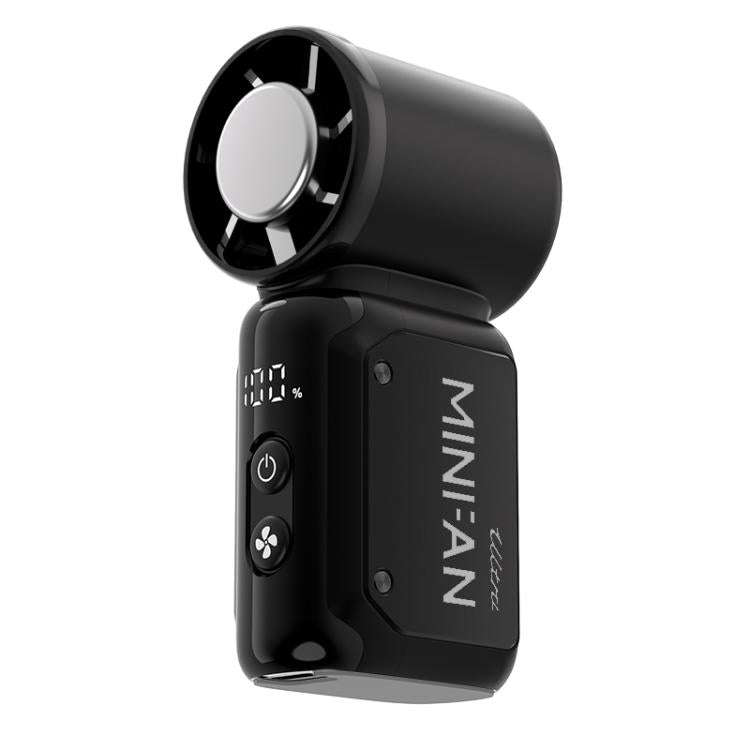 K813 Mini High Speed Cooling Fan with Digital Display(Black)