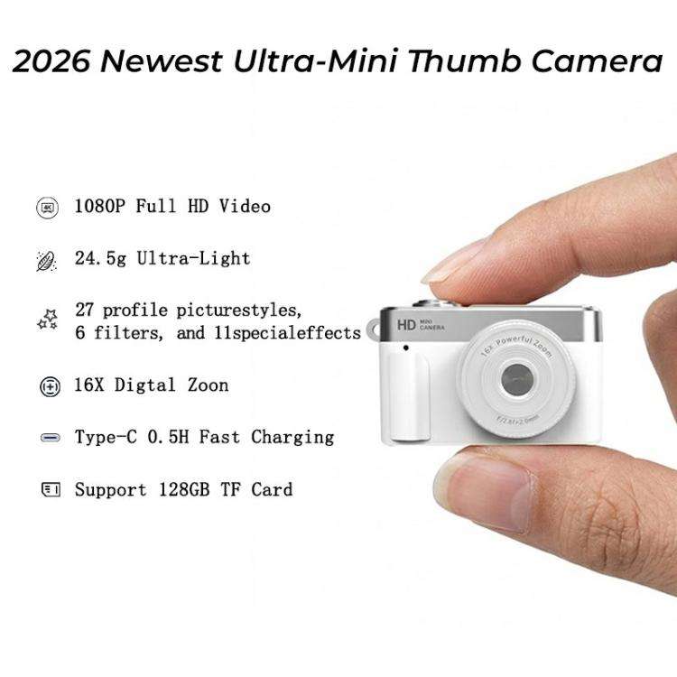 S3 1080P HD Digital Mini Thumb Camera(Black)